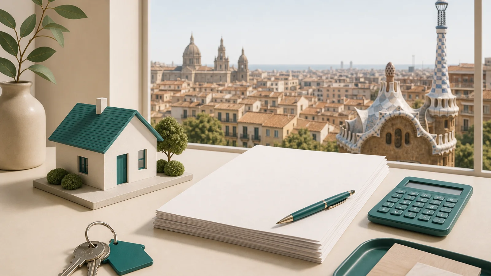 Mortgage planning in Spain — keys and house model