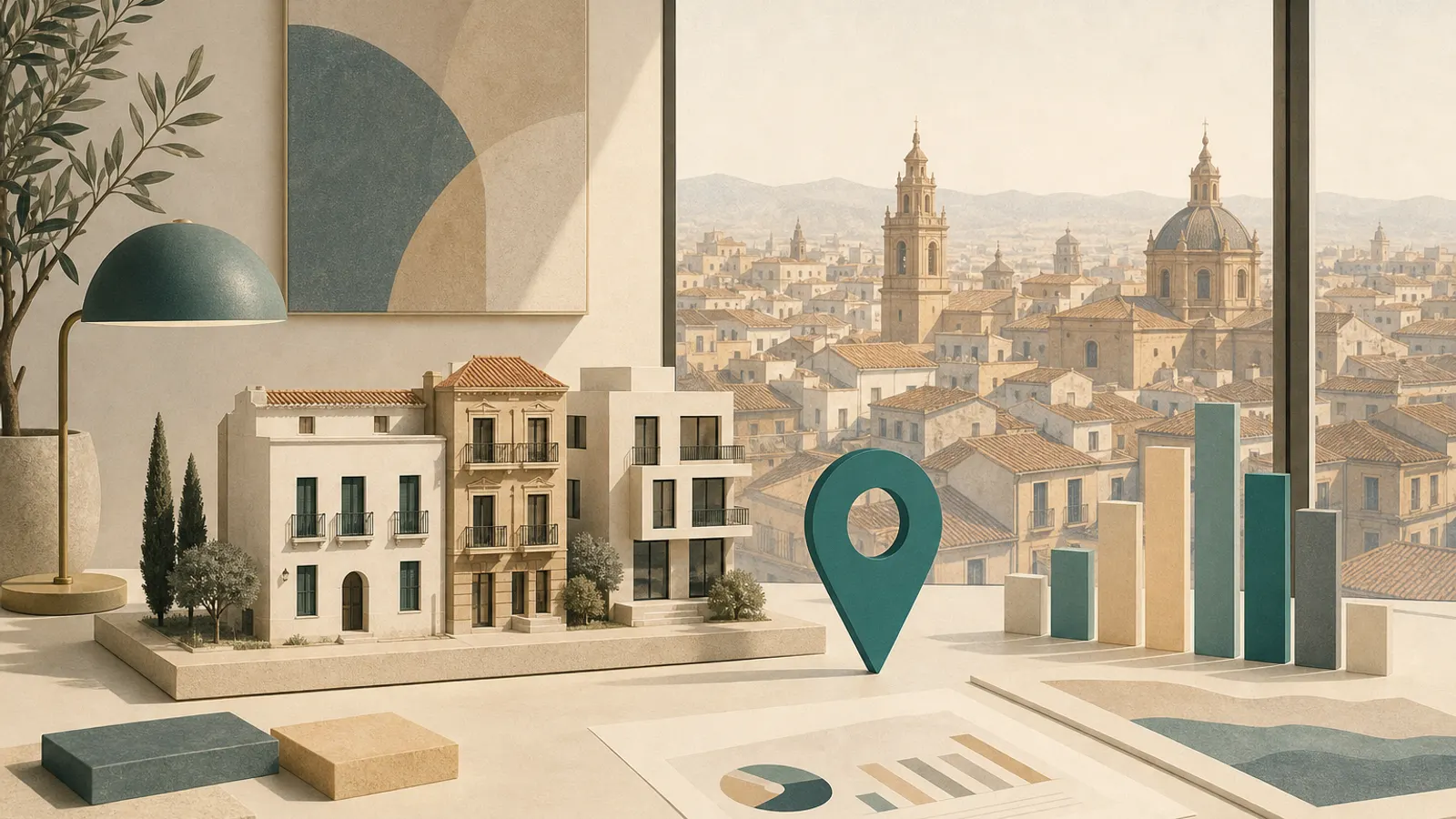 Spain housing market mood — models and city light